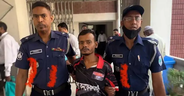 মৃত্যুদণ্ডপ্রাপ্ত বাসামি মিজান সরদার। ছবি: এখন টিভি